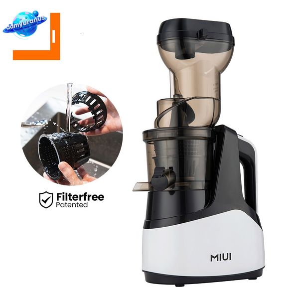 ddmyuranus MIUI Original Juicer, Masticating Slow Cold Press Juicer with Ice Cream Strainer, Filter-Free Easy to Clean Large Diameter