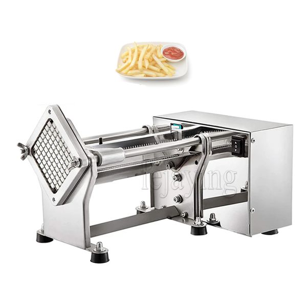 Electric Potatoes French Fries Chips Cutter Slicer Stainless Steel Cut Vegetables Onion Carrots Machine With 7/10/14mm