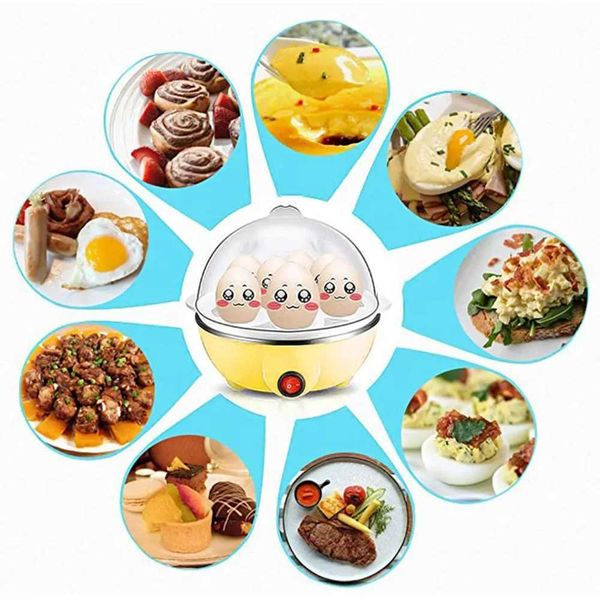 Rapid Electric Egg Cooker 7 Eggs Boiler Steamer elette Cooking Tool Kitchen Utensil BreakfastT250118