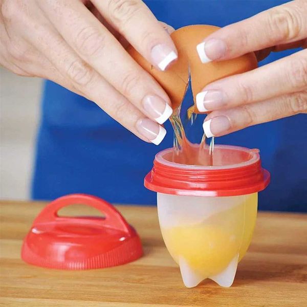 3/6 Bisphenol A Silicone Egg Boiler Steam Non stick Silicone Egg Cooking Cup Quick Egg Poa for Breakfast Kitchen Cooking Tools Y250120