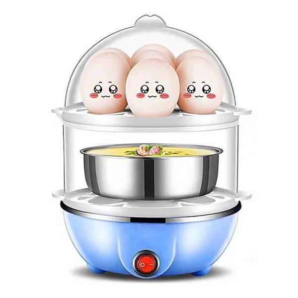 Egg Cooker with Double Poa Auto Power Off Steamer - Nutrition Breakfast hine for Kitchen Y250120