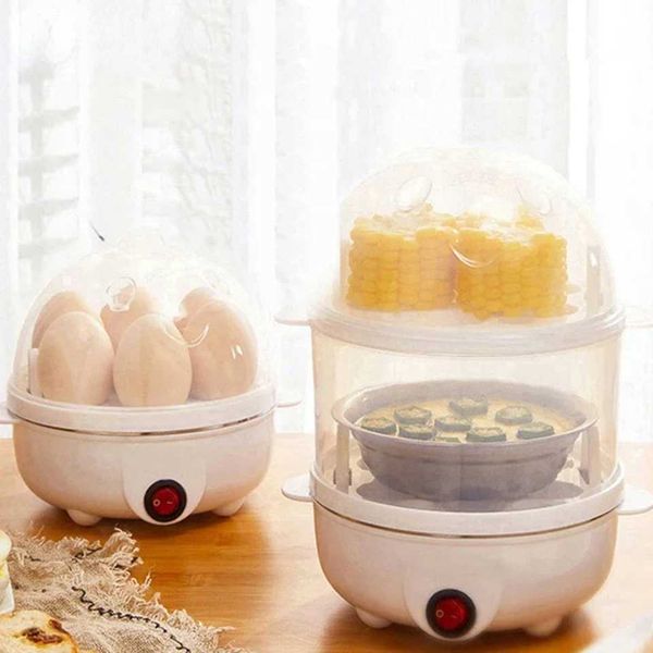 Egg Steamer four Mtifunction Egg Boiler Cooker Pan Corn Milk Rapid Breakfast Cooking Appliances The Kitchen Drew barrymore Y250120