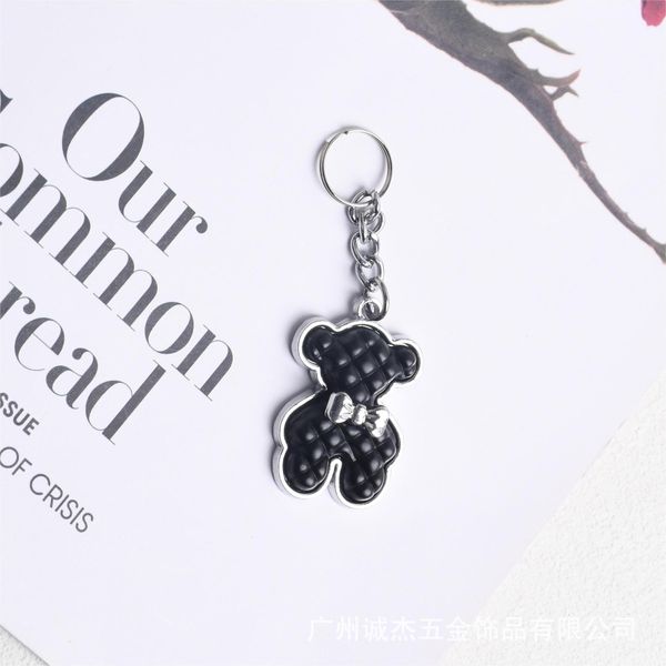 Cute bear DIY jewelry accessories mobile phone shell beauty material alloy spray paint bear hair accessories ins