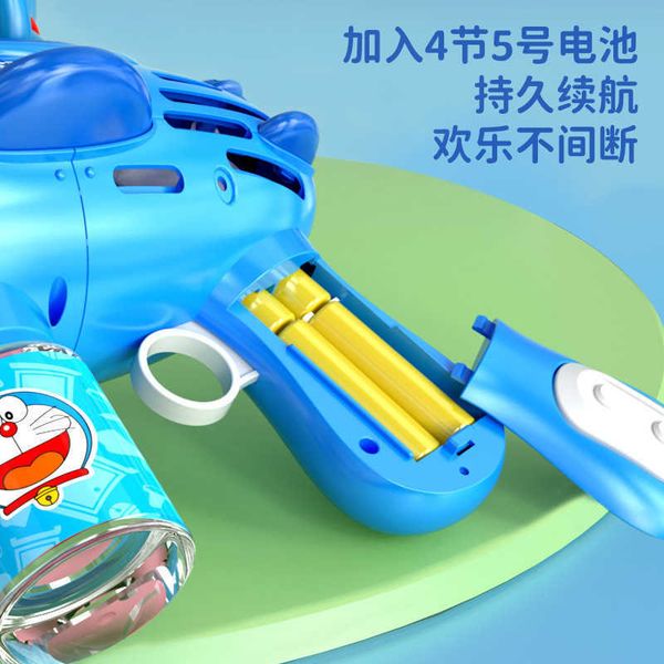 Doraemon Bubble Blowing Machine Childrens Handheld Gun Gatling 2023 New Fully Automatic Electric Male and Female Toy S25411