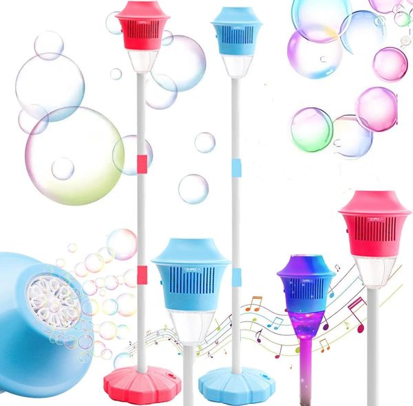 Bubble Torch Garden Light Charging Adjustable Bubble Machine with Light Music Automatic Vertical Bubble Machine for Wedding Gifts 250421