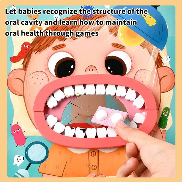 Childrens Doctor Scene Pretending to Play Dentist Game Set Educational Toys Family Parents Children Interaction Go to Visit Dentist Game Toys 250422