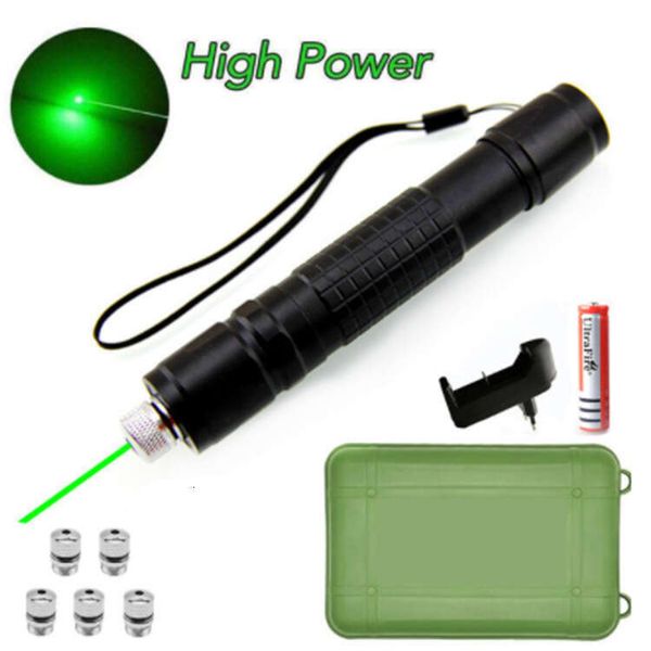 018 Green Light Starry Sky Five Pattern Flashlight Gold Black Sier Multi Color Laser Indicator Whip