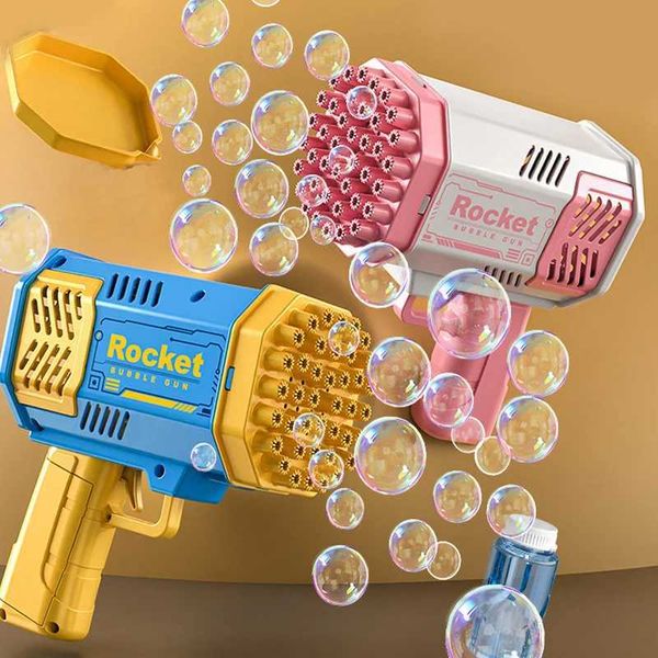 40/69 Hole Bubble Machine Age 3+Boys and Girls Toys Birthday Wedding Children Adult Party Toys Summer Outdoor Bubble Gun Soap Hairdryer S25411