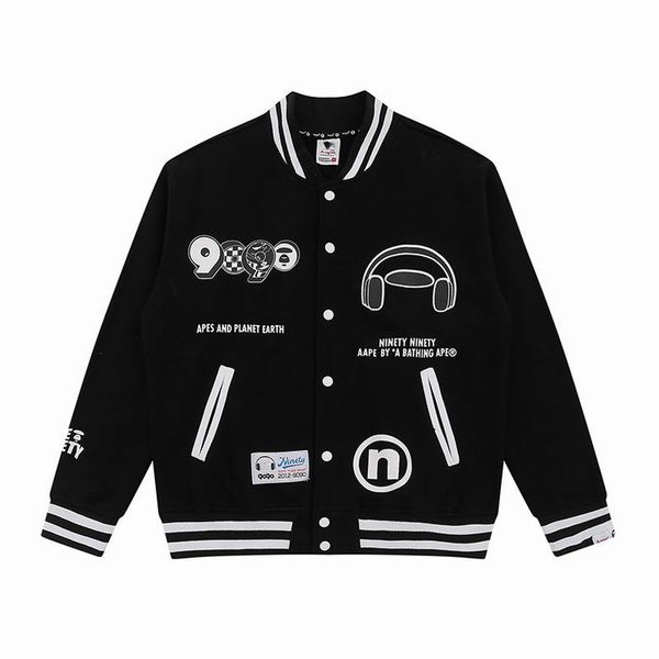men baseball uniform jacket flocking leather sleeves coat single breasted warm jackets couples varsity coats designer nmga, Black;brown
men baseball uniform jacket flocking leather sleeves coat single breasted warm jackets couples varsity coats designer nmga, Black;brown