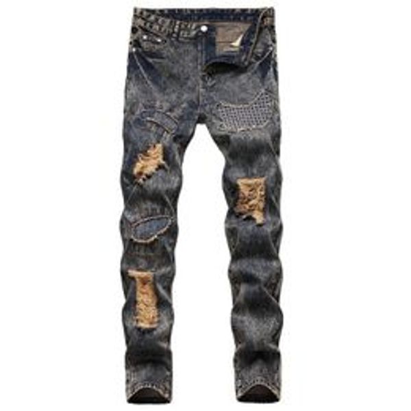 designer men's jeans pants hole casual slim men fashion denim hombre letter star man embroidery patchwork pant for trend brand skinny, Blue
designer men's jeans pants hole casual slim men fashion denim hombre letter star man embroidery patchwork pant for trend brand skinny, Blue