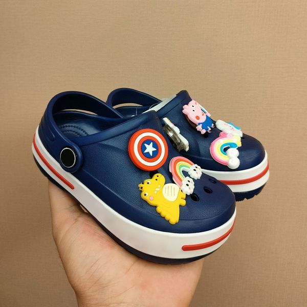 kids slides boys girls croc clog slipper sandal buckle designer croos sandals children youth slip-on beach shoes toddlers foot protection wa, Black;red
kids slides boys girls croc clog slipper sandal buckle designer croos sandals children youth slip-on beach shoes toddlers foot protection wa, Black;red