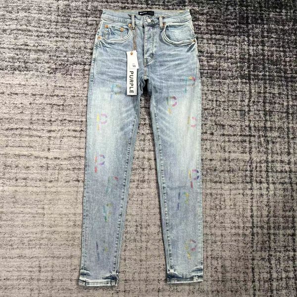 jeans purple brand designer mens ripped straight regular denim tears washed old long fashion hole stack 21, Blue
jeans purple brand designer mens ripped straight regular denim tears washed old long fashion hole stack 21, Blue