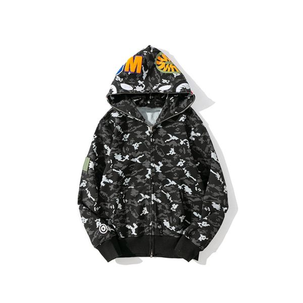 designer mens women ape hoodies sweetwear jacket shark mouth pattern cardigan hoodie camouflage print sweatshirts for male casual loose clot, Black
designer mens women ape hoodies sweetwear jacket shark mouth pattern cardigan hoodie camouflage print sweatshirts for male casual loose clot, Black