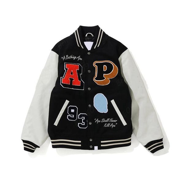 varsity jacket mens designer jackets men women baseball letter embroidery coat streetwear wja9, Black;brown
varsity jacket mens designer jackets men women baseball letter embroidery coat streetwear wja9, Black;brown