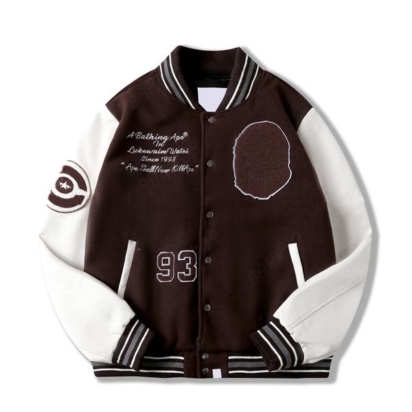 varsity jacket mens designer jackets men women baseball letter embroidery coat streetwear 10 se59, Black;brown
varsity jacket mens designer jackets men women baseball letter embroidery coat streetwear 10 se59, Black;brown
