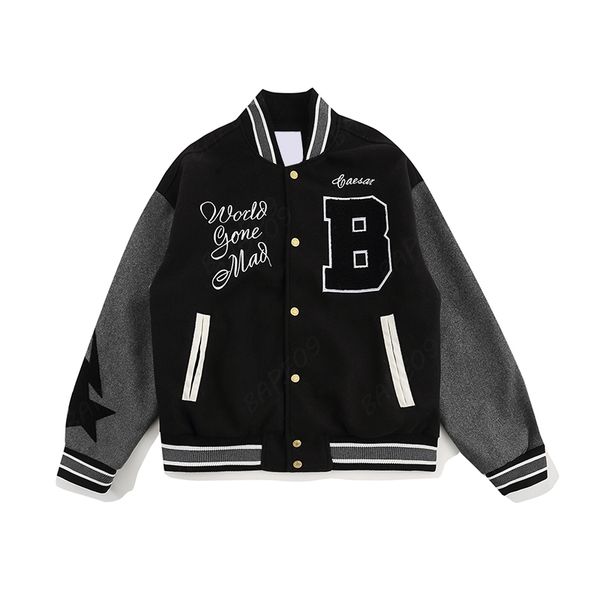 varsity jacket mens designer jackets men women baseball letter embroidery coat streetwear uz1b, Black;brown
varsity jacket mens designer jackets men women baseball letter embroidery coat streetwear uz1b, Black;brown
