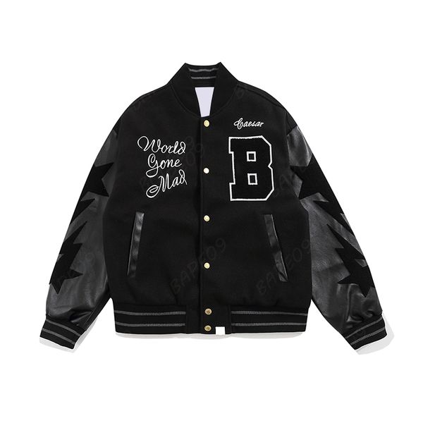 varsity jacket mens designer jackets men women baseball letter embroidery coat streetwear f2m2 7qak, Black;brown
varsity jacket mens designer jackets men women baseball letter embroidery coat streetwear f2m2 7qak, Black;brown