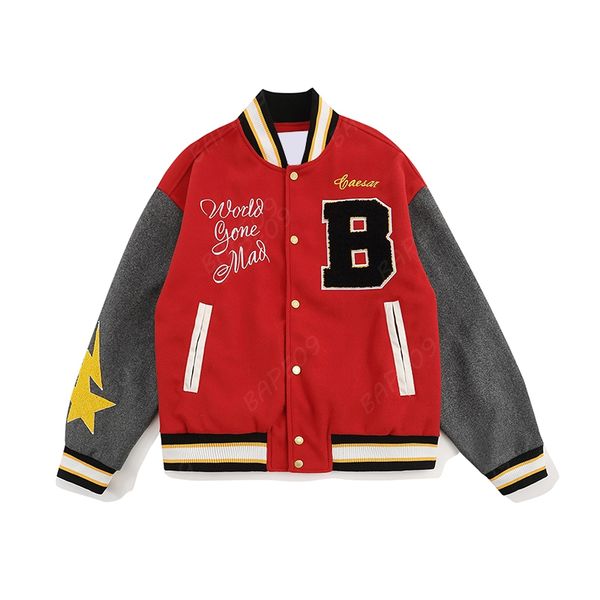 varsity jacket mens designer jackets men women baseball letter embroidery coat streetwear g7xq, Black;brown
varsity jacket mens designer jackets men women baseball letter embroidery coat streetwear g7xq, Black;brown