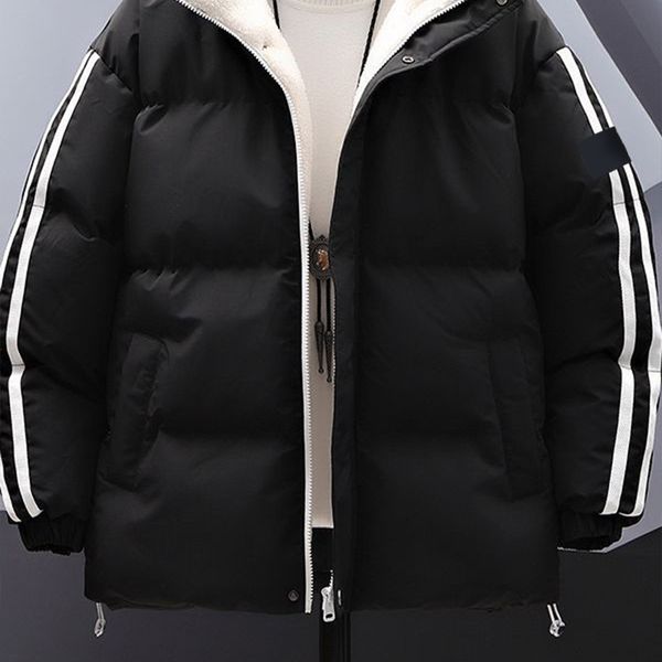 trend cotton-padded coat men 2023 new japanese fresh three stripes thick hooded jacket lovers casual standing collar warm stone 9l6x, Black
trend cotton-padded coat men 2023 new japanese fresh three stripes thick hooded jacket lovers casual standing collar warm stone 9l6x, Black