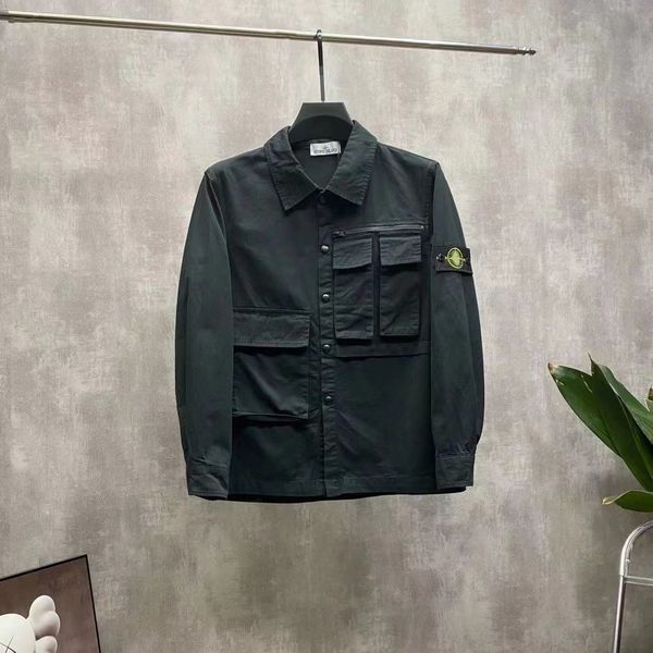 outerwear designer badges zipper shirt jacket loose style spring autumn mens oxford breathable portable high street stones island clothing j, Black;brown
outerwear designer badges zipper shirt jacket loose style spring autumn mens oxford breathable portable high street stones island clothing j, Black;brown