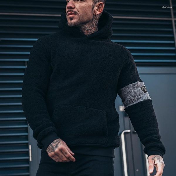 men's hoodies 2023 autumn hooded plush long sleeve casual fashion sports sweater f9f8, Black
men's hoodies 2023 autumn hooded plush long sleeve casual fashion sports sweater f9f8, Black