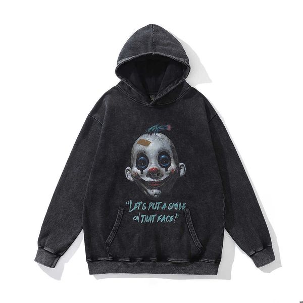 23ss new halloween designer pure cotton hip hop hoodie for men and women washed worn-out loose autumn casual versatile terry o2k, Black
23ss new halloween designer pure cotton hip hop hoodie for men and women washed worn-out loose autumn casual versatile terry o2k, Black