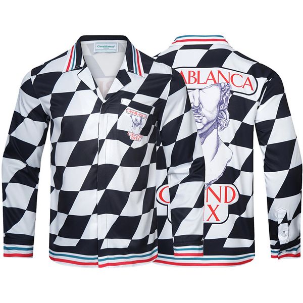 luxury designers men's dress shirts fashion new casablanc summer casual printed shirt homme male slim fit short sleeve shirts 9oln 9oln, White;black
luxury designers men's dress shirts fashion new casablanc summer casual printed shirt homme male slim fit short sleeve shirts 9oln 9oln, White;black