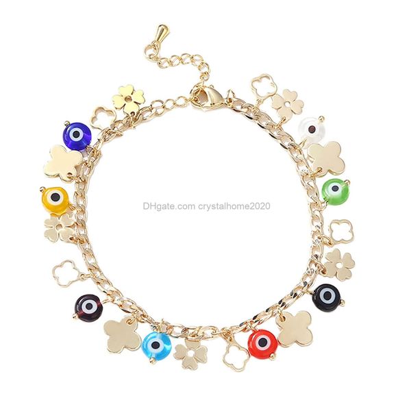 charm bracelets four leaf clover bracelet women 18k gold plated stainless steel lucky 4 link wrist dangle jewelry mother and dau am2tz4xl8, Golden;silver
charm bracelets four leaf clover bracelet women 18k gold plated stainless steel lucky 4 link wrist dangle jewelry mother and dau am2tz4xl8, Golden;silver