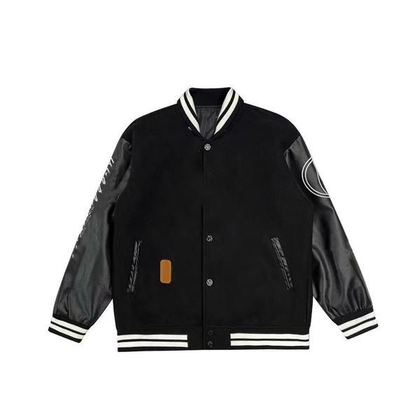 mens jackets baseball varsity jacket letter stitching embroidery autumn and winter men loose causal outwear coats rmjf, Black;brown
mens jackets baseball varsity jacket letter stitching embroidery autumn and winter men loose causal outwear coats rmjf, Black;brown