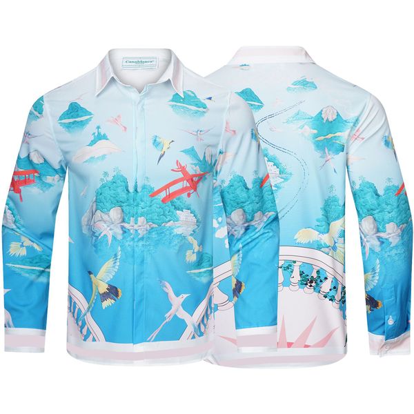 mens shirt classic casablanca shirts fancy shirt fashion long sleeve t-shirt ulcl ulcl, White;black