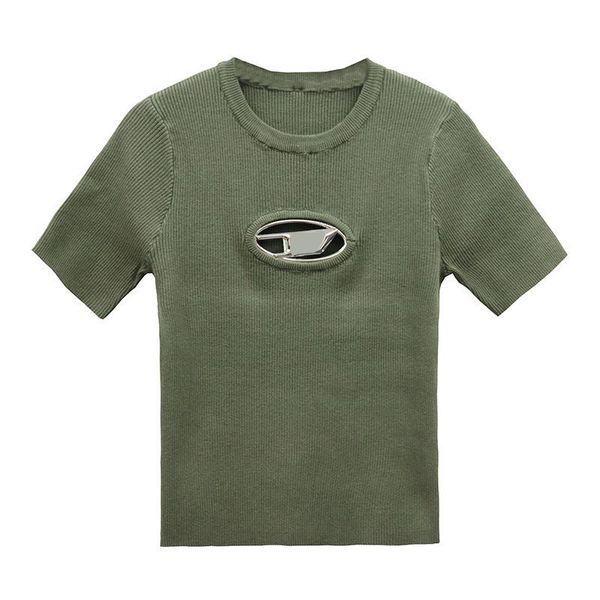 women's knits & tees tshirts designer knit diesel tight t-shirt hollow out tee tanks women shirts letter print short sleeve yoga woman, White
women's knits & tees tshirts designer knit diesel tight t-shirt hollow out tee tanks women shirts letter print short sleeve yoga woman, White