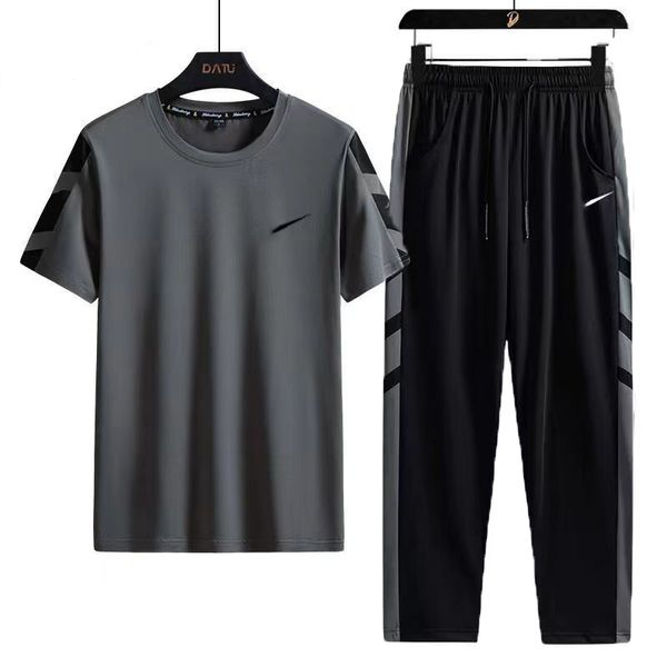 mens tracksuits suit designer short sleeve shorts and trousers two-piece/three-piece set optional speed dry ice real silk crewneck sportswea, Gray
mens tracksuits suit designer short sleeve shorts and trousers two-piece/three-piece set optional speed dry ice real silk crewneck sportswea, Gray