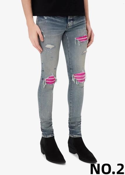 am jeans designer mens skinny desig 22 colors pants long hippop sticker embroidery slim denim straight streetwear wholesale 30-40lmtl, Blue
am jeans designer mens skinny desig 22 colors pants long hippop sticker embroidery slim denim straight streetwear wholesale 30-40lmtl, Blue