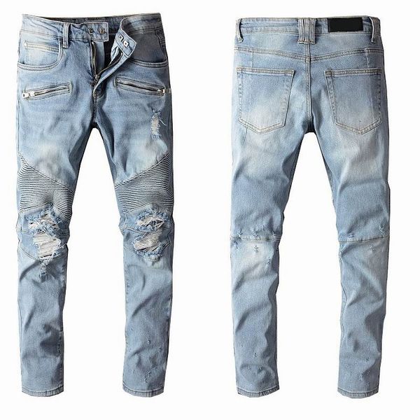 mens designer jeans distressed ripped biker slim fit motorcycle bikers denim for men s fashion mans black pants pour hommes 311, Blue
mens designer jeans distressed ripped biker slim fit motorcycle bikers denim for men s fashion mans black pants pour hommes 311, Blue