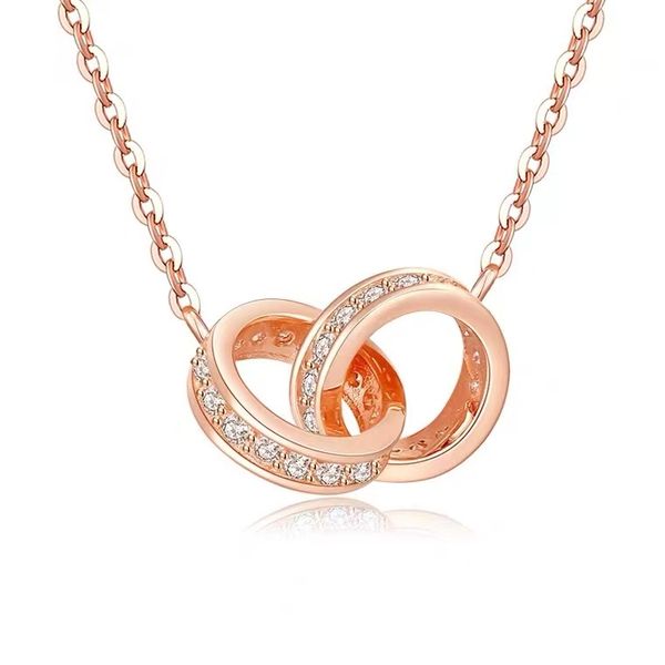 luxury love necklace women steel jewelry party sterling silver rose gold necklaces double rings diamond pendant long chain jewellery gift 1y
luxury love necklace women steel jewelry party sterling silver rose gold necklaces double rings diamond pendant long chain jewellery gift 1y