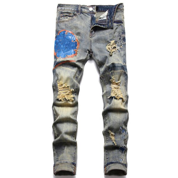 mens designer jeans fashion european america style jean hombre letter star embroidery pants patchwork ripped for motorcycle pant skinny 4 b5, Blue
mens designer jeans fashion european america style jean hombre letter star embroidery pants patchwork ripped for motorcycle pant skinny 4 b5, Blue