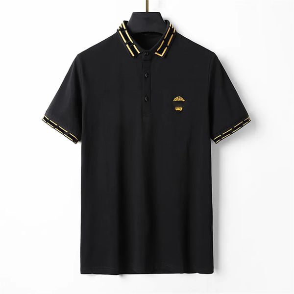 fashion designer mens polos shirt t-shirt summer casual embroidered pattern pure cotton high sreetbusiness black and white collar shirts m-3, White;black
fashion designer mens polos shirt t-shirt summer casual embroidered pattern pure cotton high sreetbusiness black and white collar shirts m-3, White;black