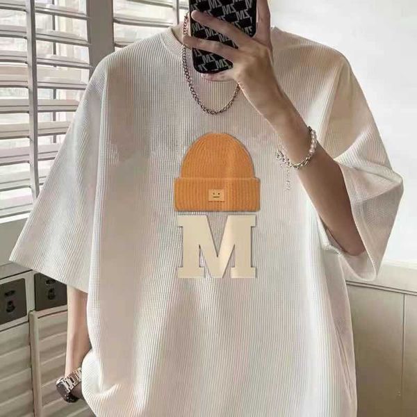 stussys waffle short sleeved men's summer american high street clothes loose cotton half sleeved trendy brand 3 pound t-shirtydtr, White;black
stussys waffle short sleeved men's summer american high street clothes loose cotton half sleeved trendy brand 3 pound t-shirtydtr, White;black