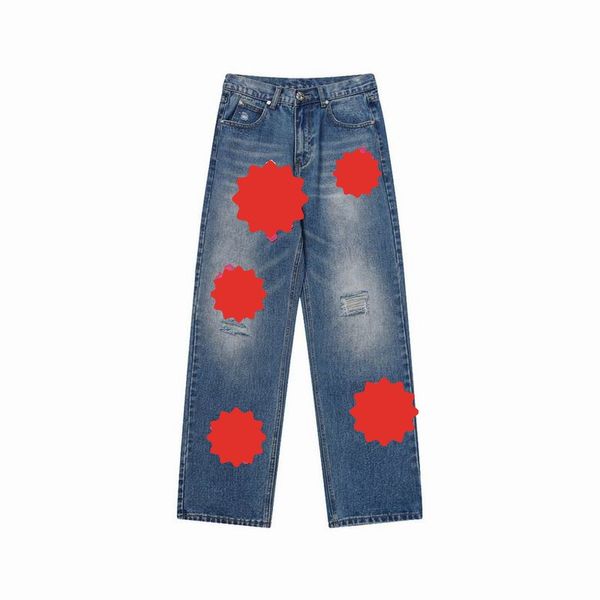 2023 mens jeans designer make old washed chrome straight trousers heart letter prints for women men casual long style 0g94, Blue
2023 mens jeans designer make old washed chrome straight trousers heart letter prints for women men casual long style 0g94, Blue