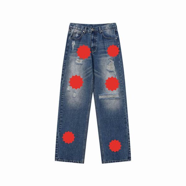 2023 mens jeans designer make old washed chrome straight trousers heart letter prints for women men casual long style x6qn, Blue
2023 mens jeans designer make old washed chrome straight trousers heart letter prints for women men casual long style x6qn, Blue