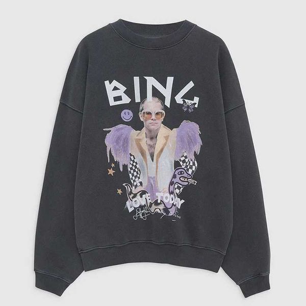 new early autumn 23 men's ab hoodies anines bing glasses with wings white ink digital print washed faded sweatshirt distressed details, Black
new early autumn 23 men's ab hoodies anines bing glasses with wings white ink digital print washed faded sweatshirt distressed details, Black