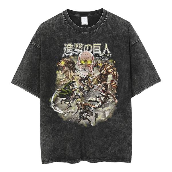 mens tshirts anime attack on titan summer short sleeve men t shirt vintage washed 100% cotton tees harajuku casual y2k clothes 230407ybw0 1, White;black
mens tshirts anime attack on titan summer short sleeve men t shirt vintage washed 100% cotton tees harajuku casual y2k clothes 230407ybw0 1, White;black