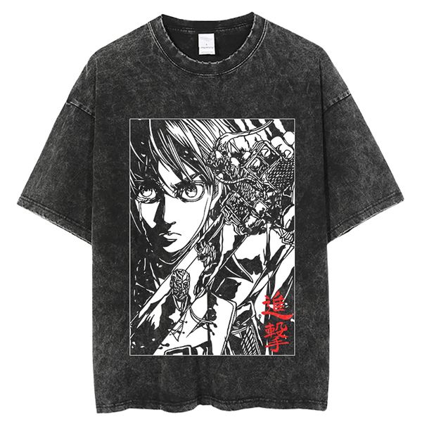 mens tshirts anime attack on titan summer short sleeve men t shirt vintage washed 100% cotton tees harajuku casual y2k clothes 230407ybw0 2, White;black
mens tshirts anime attack on titan summer short sleeve men t shirt vintage washed 100% cotton tees harajuku casual y2k clothes 230407ybw0 2, White;black