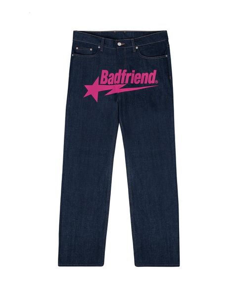 2023 mens jeans university y2k jeans badfriend hip hop letter printed black pants men women fashion casual rock wide foot trouser streetwear, Blue
2023 mens jeans university y2k jeans badfriend hip hop letter printed black pants men women fashion casual rock wide foot trouser streetwear, Blue
