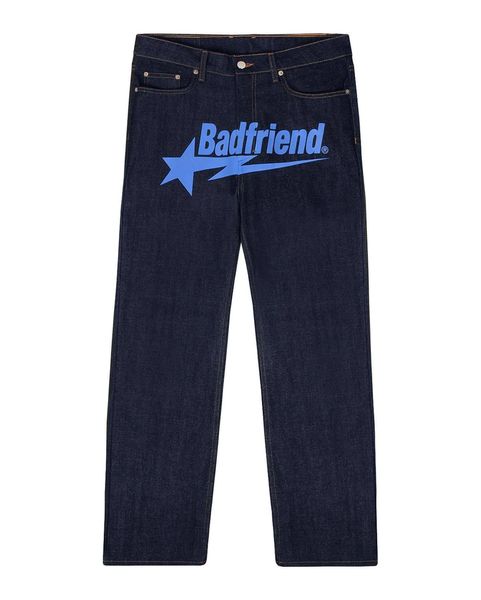 2023 mens jeans university y2k jeans badfriend hip hop letter printed black pants men women fashion casual rock wide foot trouser streetwear, Blue
2023 mens jeans university y2k jeans badfriend hip hop letter printed black pants men women fashion casual rock wide foot trouser streetwear, Blue