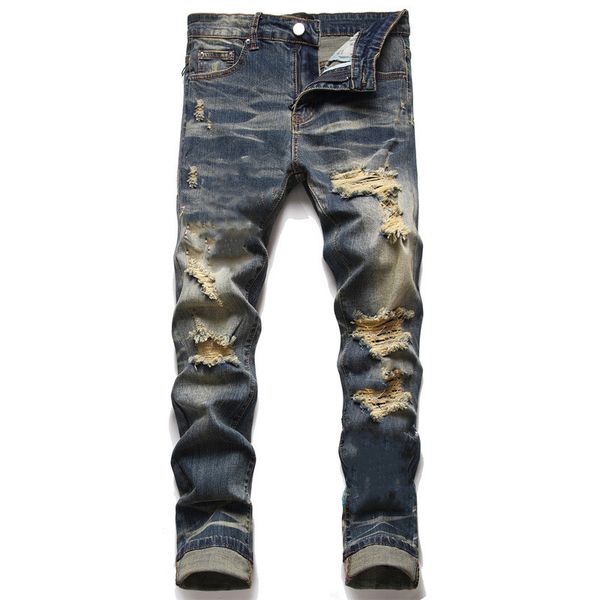 designer mens jeans high street america jeans for men embroidery pants oversize ripped patch hole denim 2023 new fashion streetwear skinny s, Blue
designer mens jeans high street america jeans for men embroidery pants oversize ripped patch hole denim 2023 new fashion streetwear skinny s, Blue