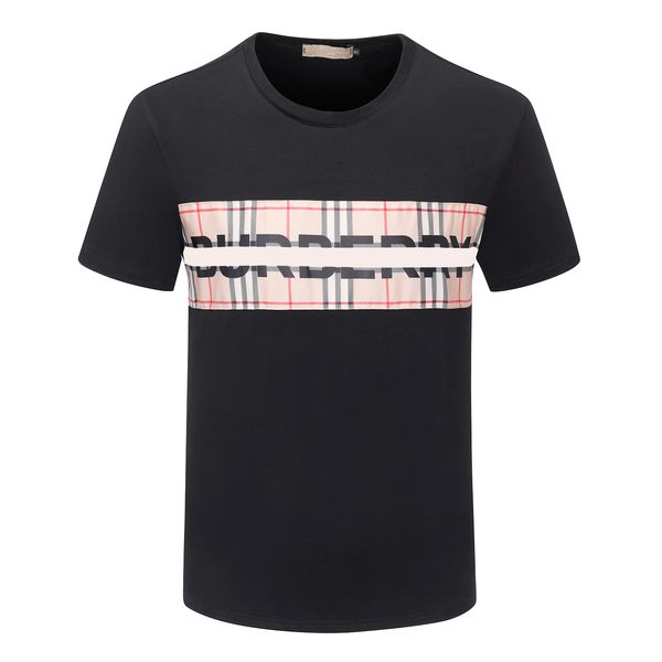 designer men's t-shirt black and white beige plaid stripe brand pure cotton breathable slim casual shirt street same style women's, White;black
designer men's t-shirt black and white beige plaid stripe brand pure cotton breathable slim casual shirt street same style women's, White;black