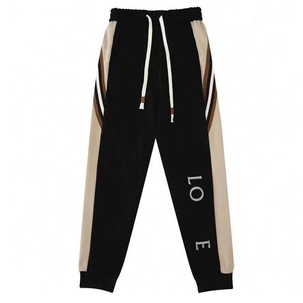 mens casual pants designer sweatpants double side webbing couple sweatpants c11, Blue
mens casual pants designer sweatpants double side webbing couple sweatpants c11, Blue