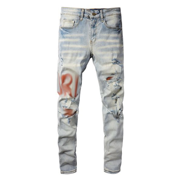 mens jeans classic hip hop pants distressed ripped biker jean slim fit motorcycle denim jeansqebn, Blue
mens jeans classic hip hop pants distressed ripped biker jean slim fit motorcycle denim jeansqebn, Blue