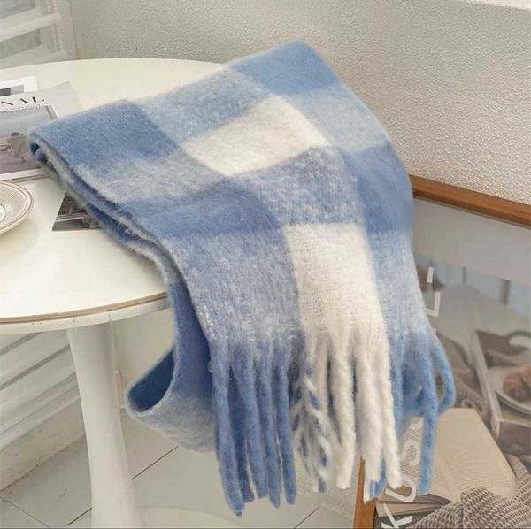 scarves mohair respective large thickened color contrast ac imitation cashmere blue scarf rainbow plaid warm shawl 2683k, Blue;gray
scarves mohair respective large thickened color contrast ac imitation cashmere blue scarf rainbow plaid warm shawl 2683k, Blue;gray